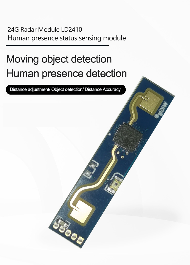 Module Radar LD2410C 24GHz - Détection De Présence Humaine - Portée 6m - 2 Pièces
